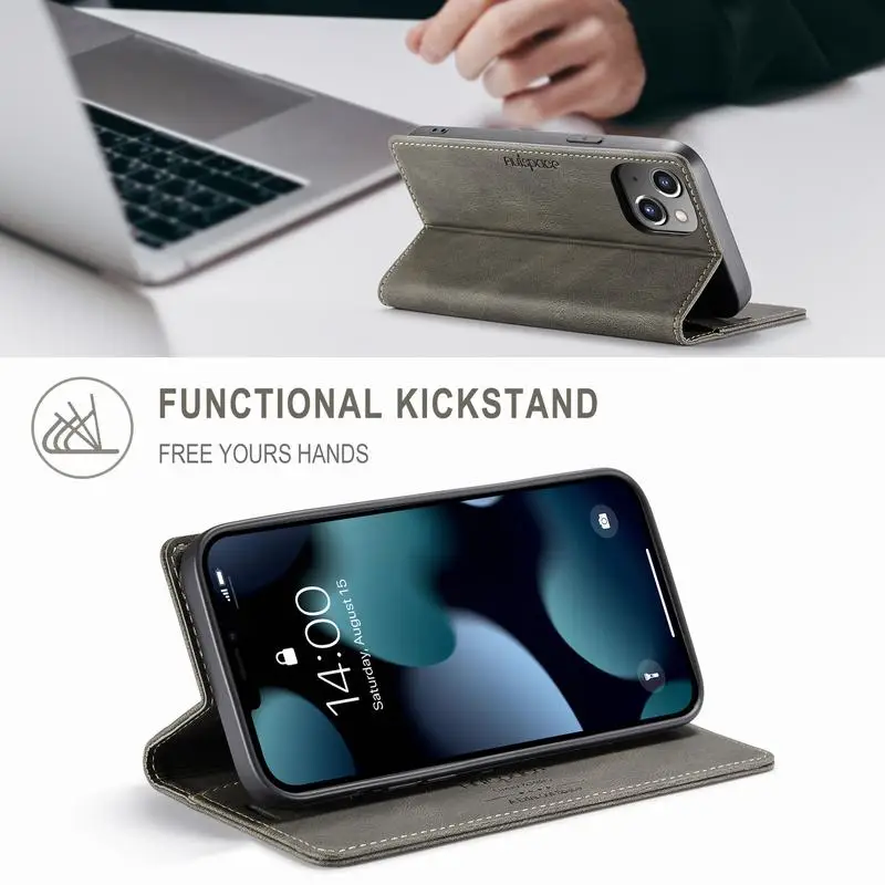 Магнитный флип-чехол для iPhone 13 Pro Max 12 11 Etui RFID кошелек Карманный карт iPhone12 Mini iphone11
