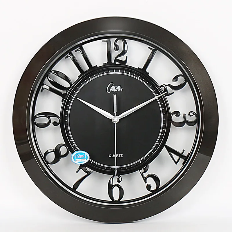 

Большие настенные часы, креативные беззвучные кварцевые модные украшения для гостиной, 16 дюймов, настенные украшения
