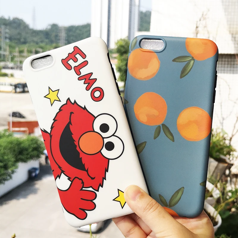 Милый чехол для iPhone 6 6s Plus Новый Модный IMD телефона полуобъемный рисунок красивая