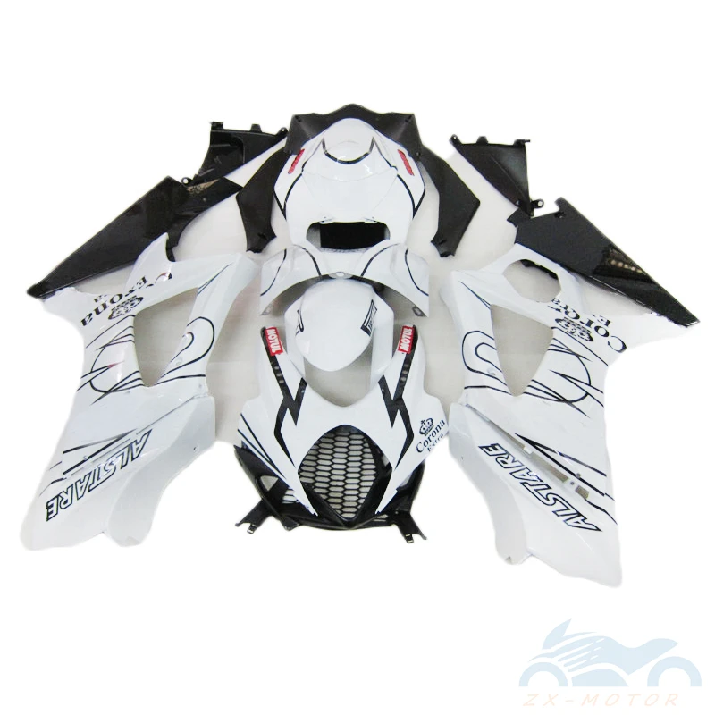 

НОВЫЕ комплекты премиум-класса обтекателей для Suzuki GSXR1000 K7 2007 2008, белый, черный цвет, фреды xr1000 07 08 BN15