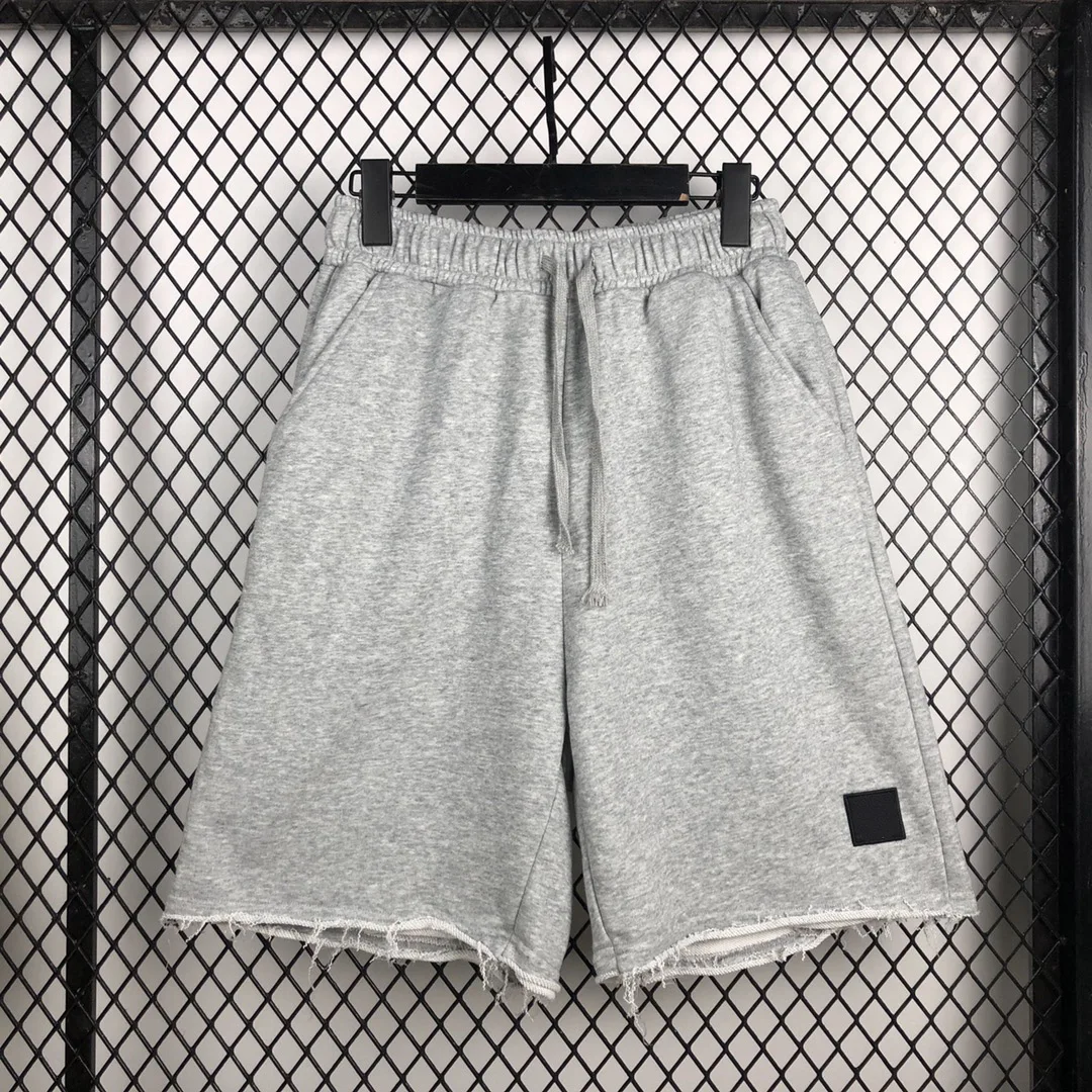 

2021 men's and women's summer new trend five-point pants loose overalls with large pockets decoration wild casual pants men