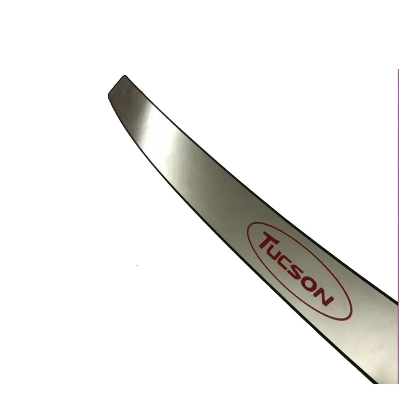 

For Car-Styling Hyundai Tucson 2017-2019 Rear Bumper Protector Stainless Steel Back Door Rear Trunk Trim Car Accessories Sticker