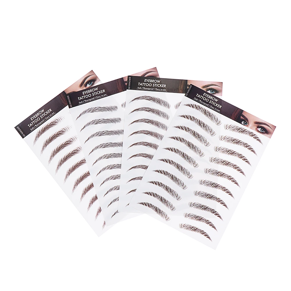 1 шт. Bionic 6D коричневая татуировочная наклейка для бровей Полуперманентная