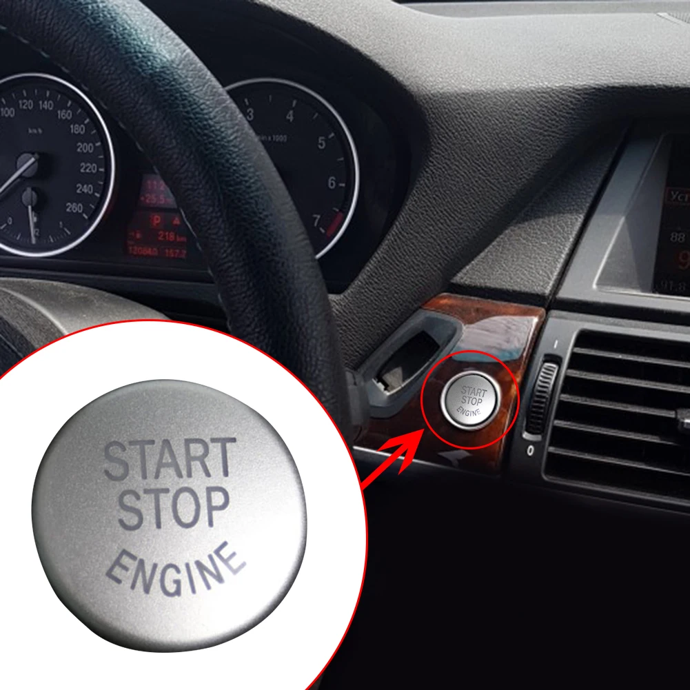 Сменная Крышка для кнопки старта и остановки автомобиля 25 мм BMW E90 316i 318i 320i 325i 330i 335i