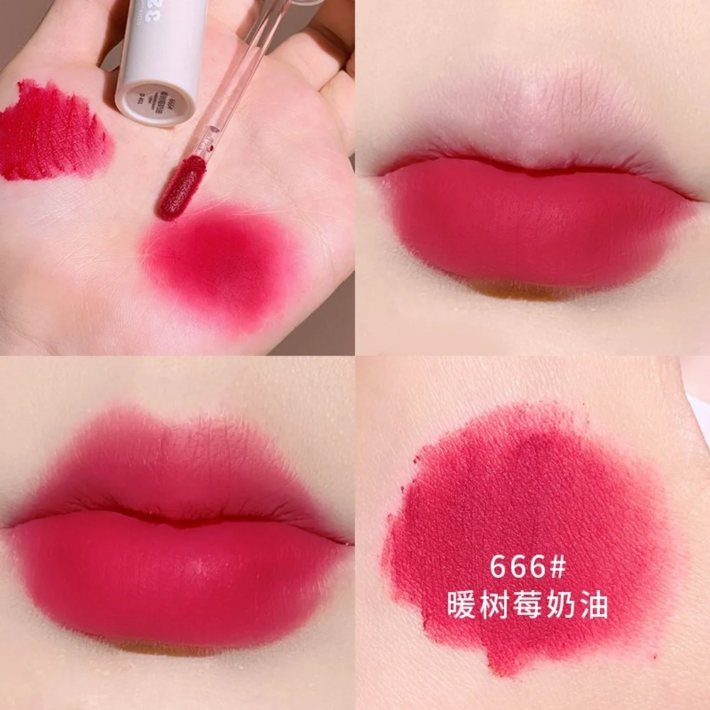 Глазурь для губ XIXI Velvet Matte имеет мелкую текстуру. Водостойкая антипригарная чашка