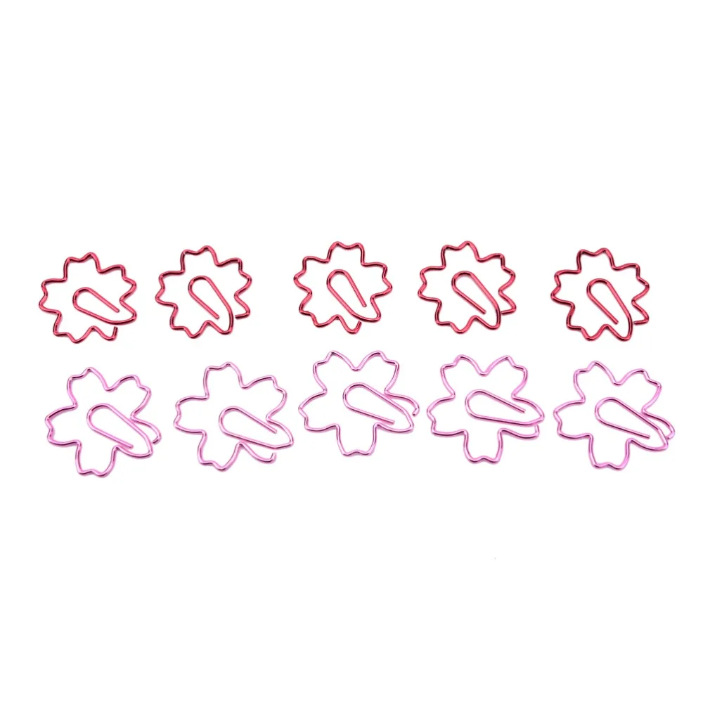 

New Cute Sakura Cherry Blossom Flowers Paperclips Clips for Book Markers Planners Paper Clips