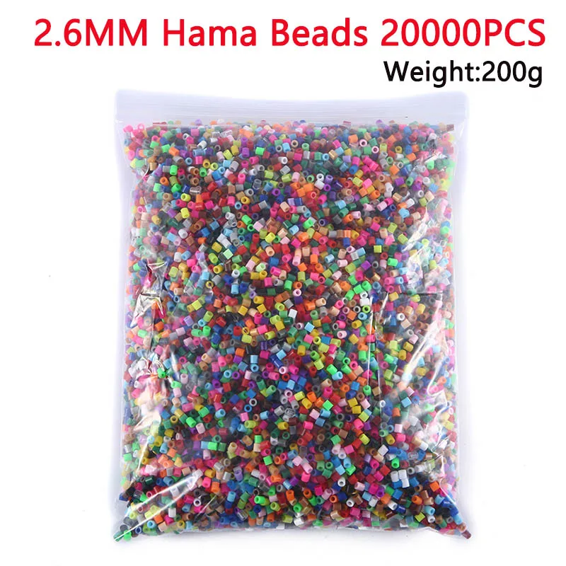 

20000pcs 2.6mm Hama Beads strijkkralen Mini Hama Fuse Beads Diy Kids Educational Toys Free shipping