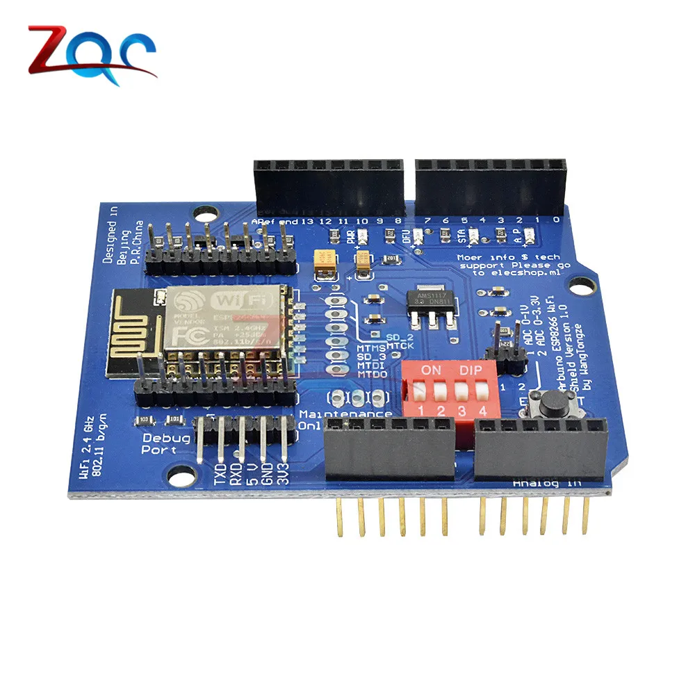 ESP8266 ESP 12E UART Wi Fi беспроводной щит макетная плата модуль для Arduino UNO R3 Mega 3 В