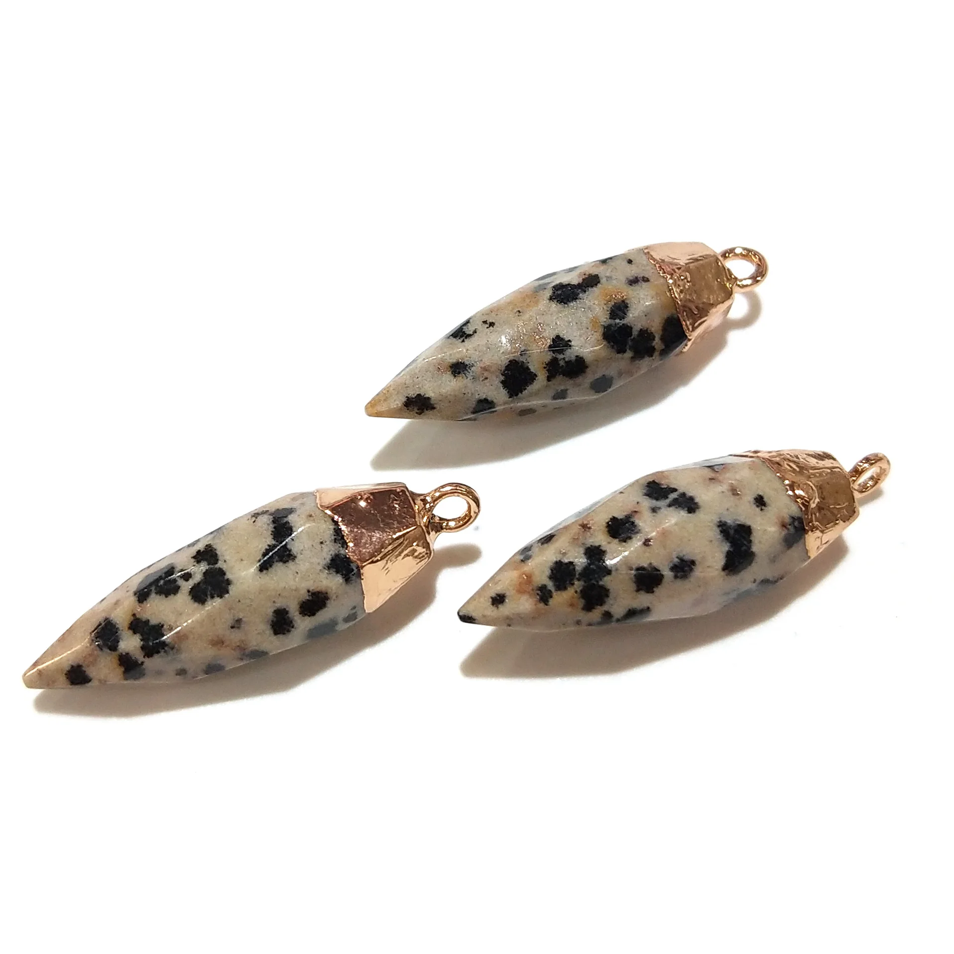 Damation jasper Подвески из натурального камня хрустальные подвески ювелирные изделия DIY ожерелье аксессуары для материал для изготовления украшений Размер 28x9 мм - Окраска металла: Damation jasper