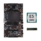 Семейная материнская плата H61 для майнинга BTC, LGA 2011 DDR3, поддержка 3060 3080 2603, графическая карта с процессором E5 + память RECC 4G DDR3