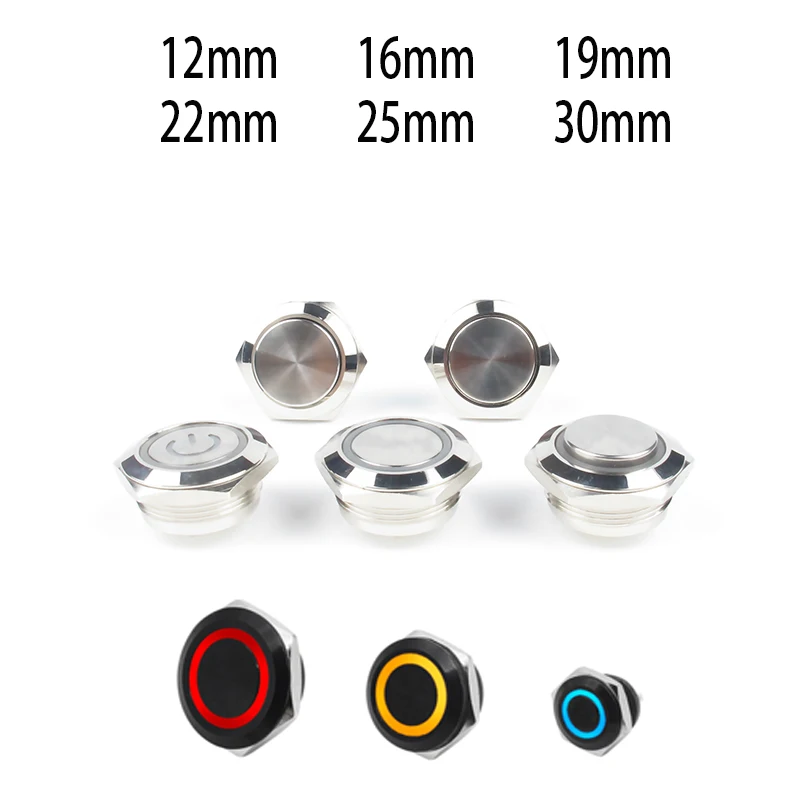 Электрический Водонепроницаемый светодиодный мгновенный дверной звонок 12 В