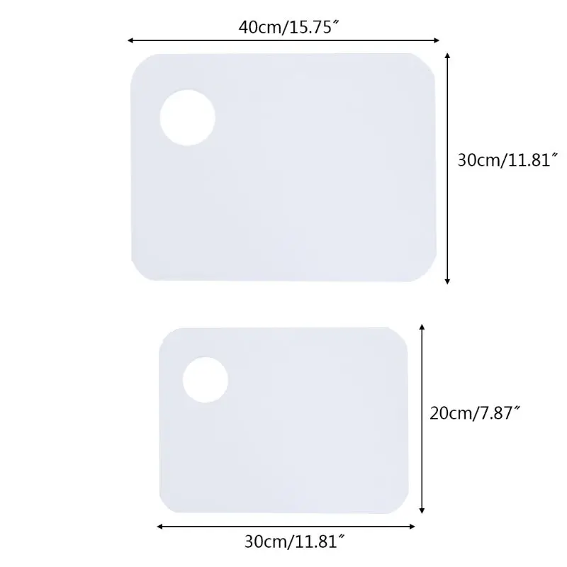 

Square Acrylic Transparent Paint Palette Watercolor Makeup Oil Painting Supplies
