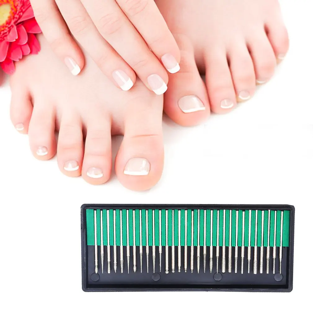30 шт./компл. маникюрные инструменты для дизайна ногтей набор шлифовальная