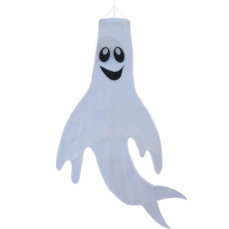 

Flag Ornaments Party Holiday DIY Garden Backyard Decoration Halloween Hanging Ghost Wind Sock Streamers Banners Polyester