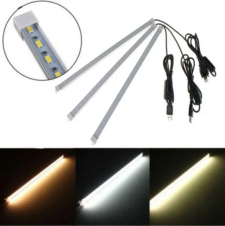Светодиодная лента 35 см 50 7 Вт 10 24 дюйма 36 SMD 5630 с питанием от USB 5 в постоянного тока