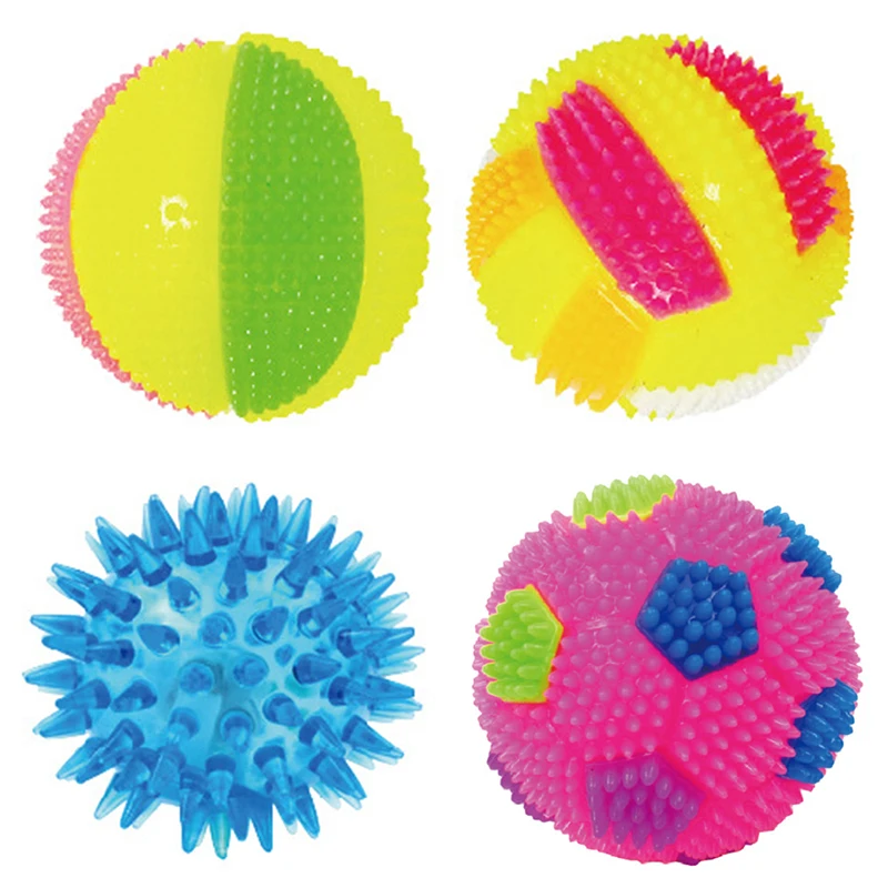 

Pet Ball Toy Spike Sound Pet Squeaky Toy Dog Play Ball Dog Teeth Cleaning Ball Luminous Ball Toy Dog Chewing Toy Legendog