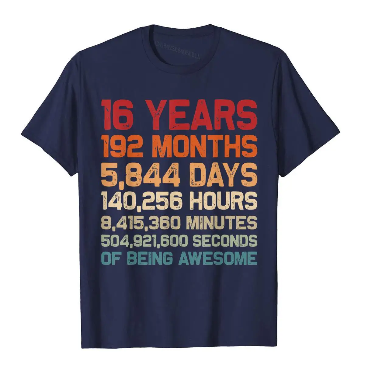 Футболка мужская хлопковая винтажная тенниска с уникальным дизайном на 16-летие