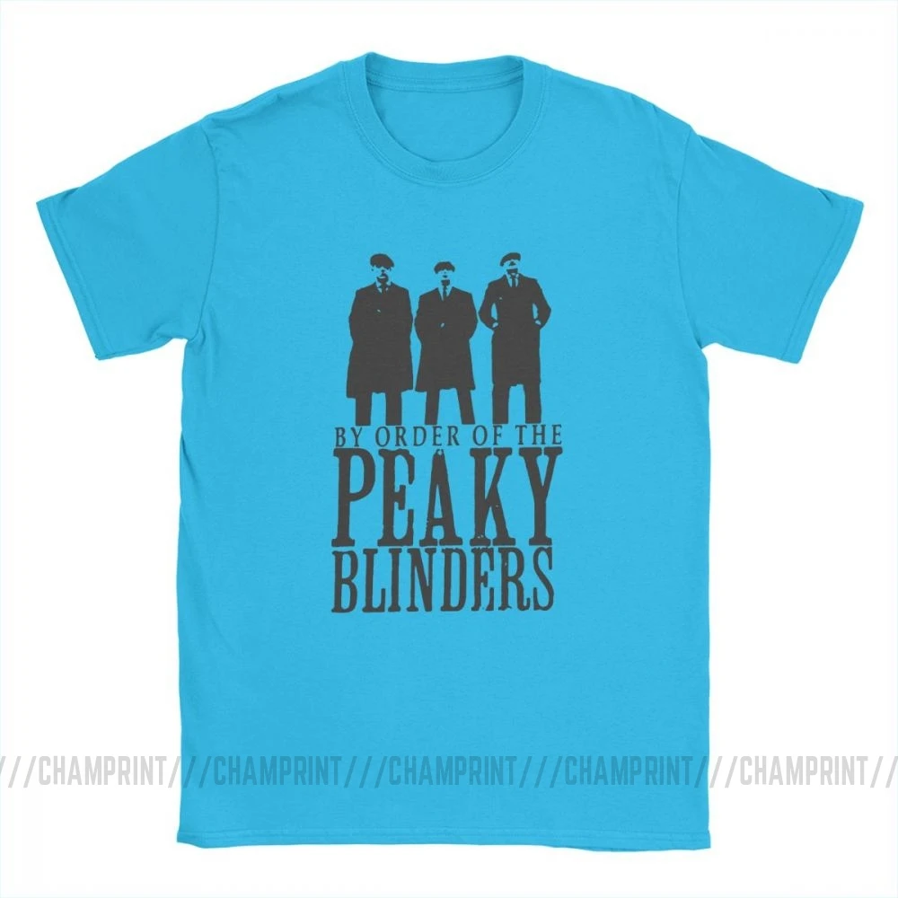 Peaky Blinders, Мужская футболка, Arthur Thomas, TOMMEE, Shelby, летние топы, короткий рукав, Повседневная футболка с круглым вырезом, хлопок, футболки размера плюс - Цвет: Королевский синий
