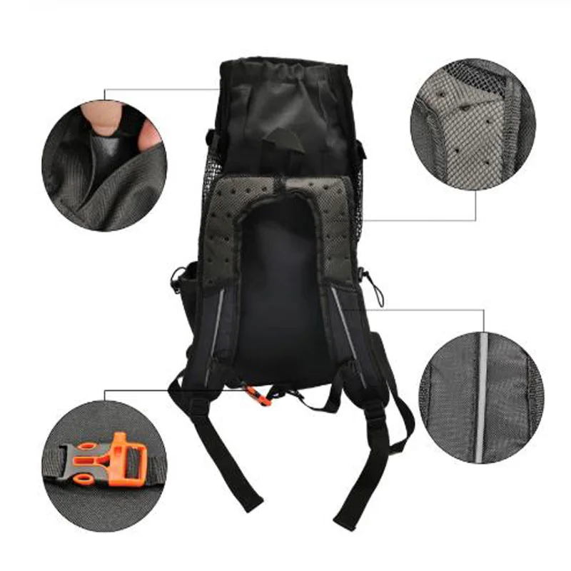 Регулируемый рюкзак для путешествий и прогулок с собаками светоотражающая сумка