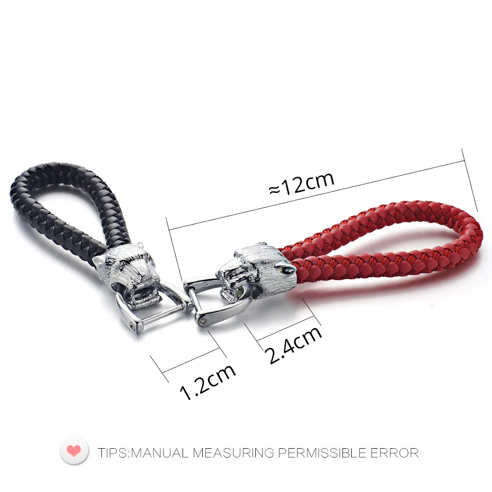 Dormon Amazing Leopard брелок тканые кожаные веревочные брелоки из сплава съемные Брелоки