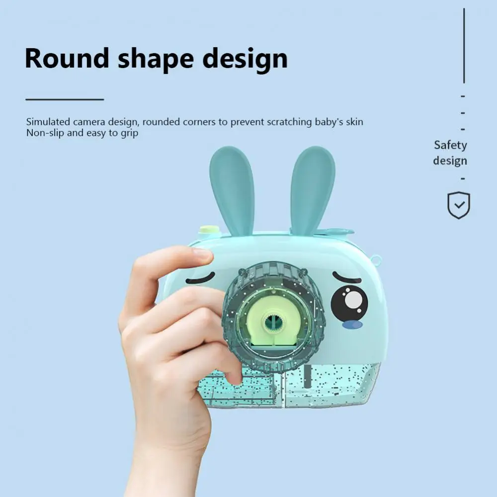 

Kids Rabbit Elk Camera Light Music Electric Automatic Bubble Blower Machine Toy