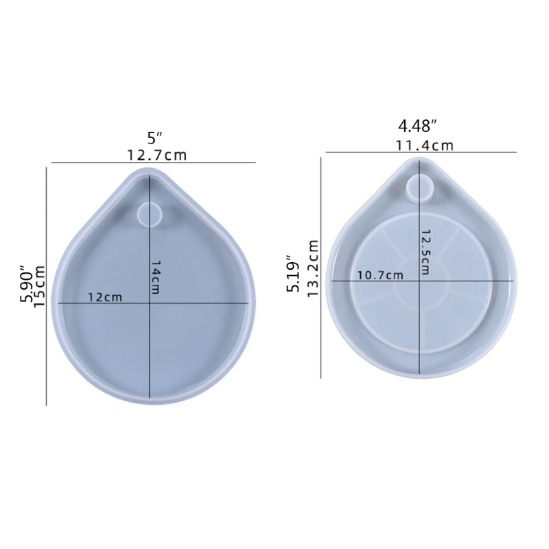 

Water Droplets Coaster Epoxy Resin Mold Cup Mat Casting Silicone Mould DIY Crafts Jewelry Placemat Plate Home Decorations Making