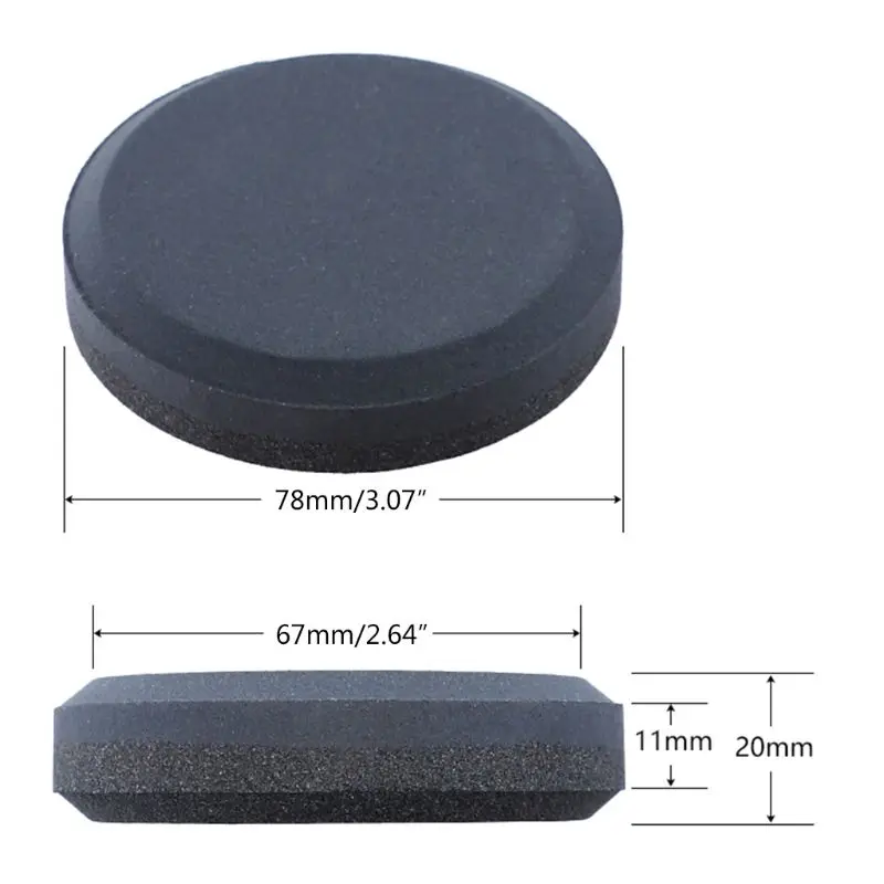 

W3JA 1PC 240/400# Household Knife Whetstone Round Axe Sharpening Stone Hand Dual Grit Tool For Kitchen Accessories Tool