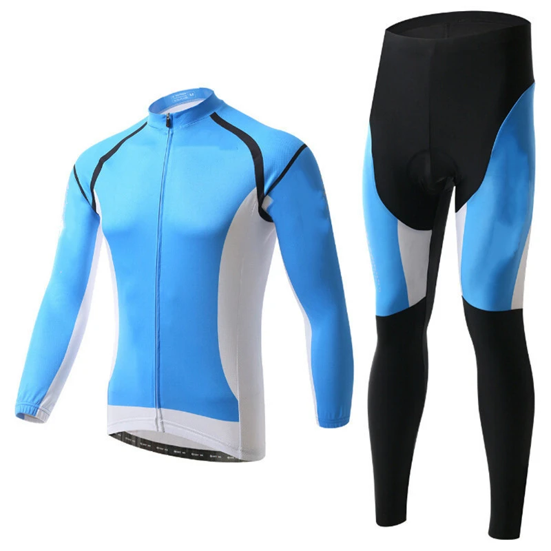 Командные профессиональные комплекты для велоспорта Небесно Голубой 2020 с