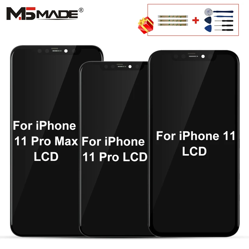 Дисплей для iPhone 11 Pro MAX lcd с 3D силой кодирующий преобразователь сенсорного экрана в сборе Запчасти для iPhone 11 Pro MAX дисплей