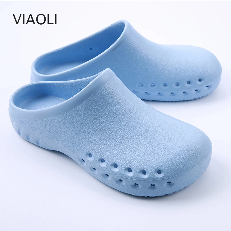 

Viaoli Medical Doctors Nurses Surgical Shoes Anti-slip Protective Shoes Operating Room Lab Slippers Work Flat Shoes