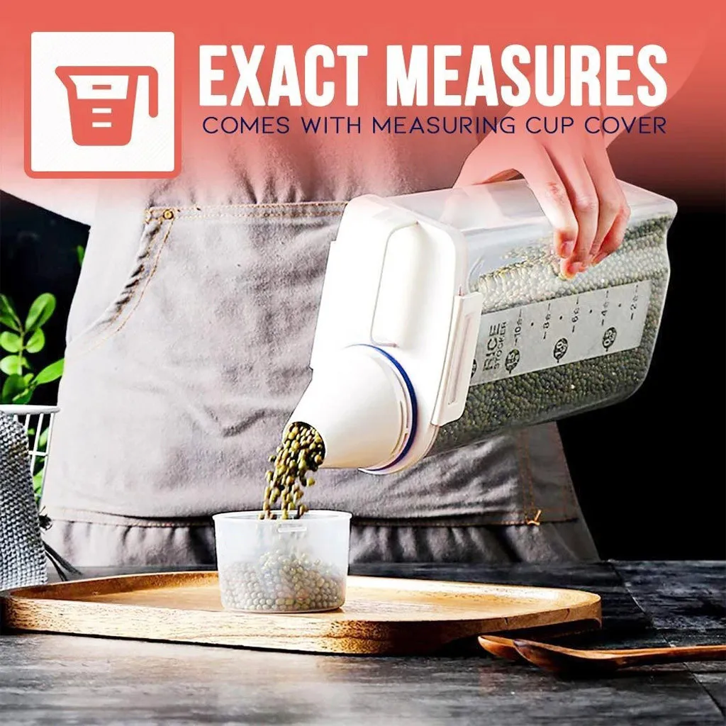 Герметичный многозернистый ящик для хранения пластиковый прозрачный контейнер