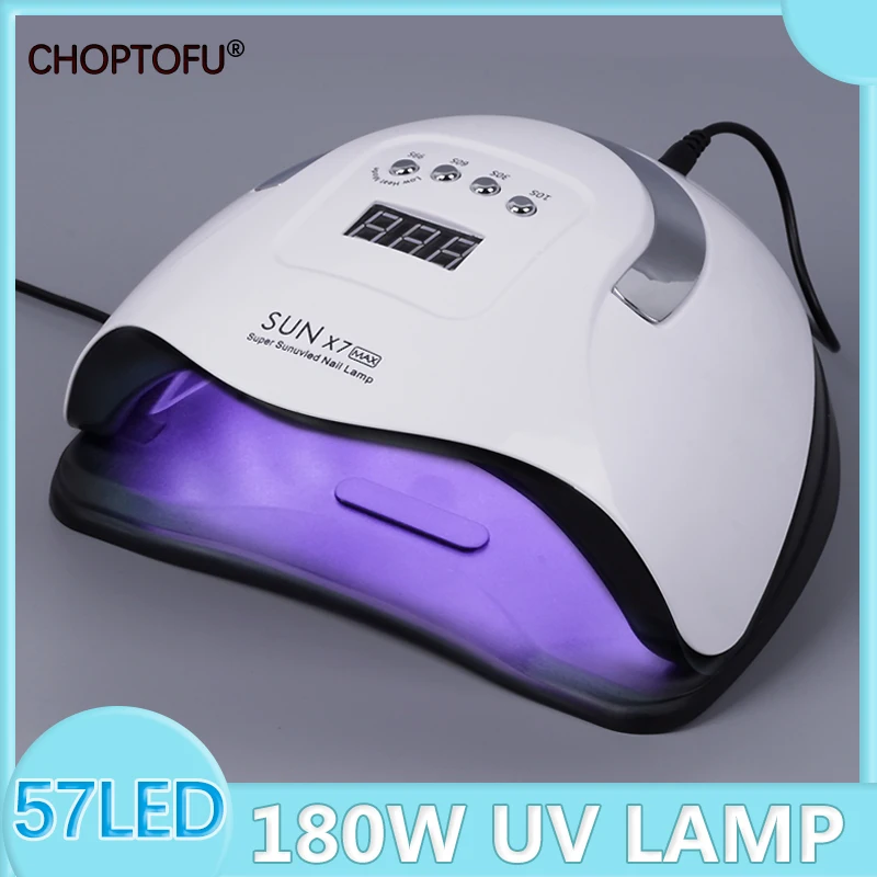 

УФ-лампа SUN X7 Max для сушки ногтей, 180 Вт, 57LED