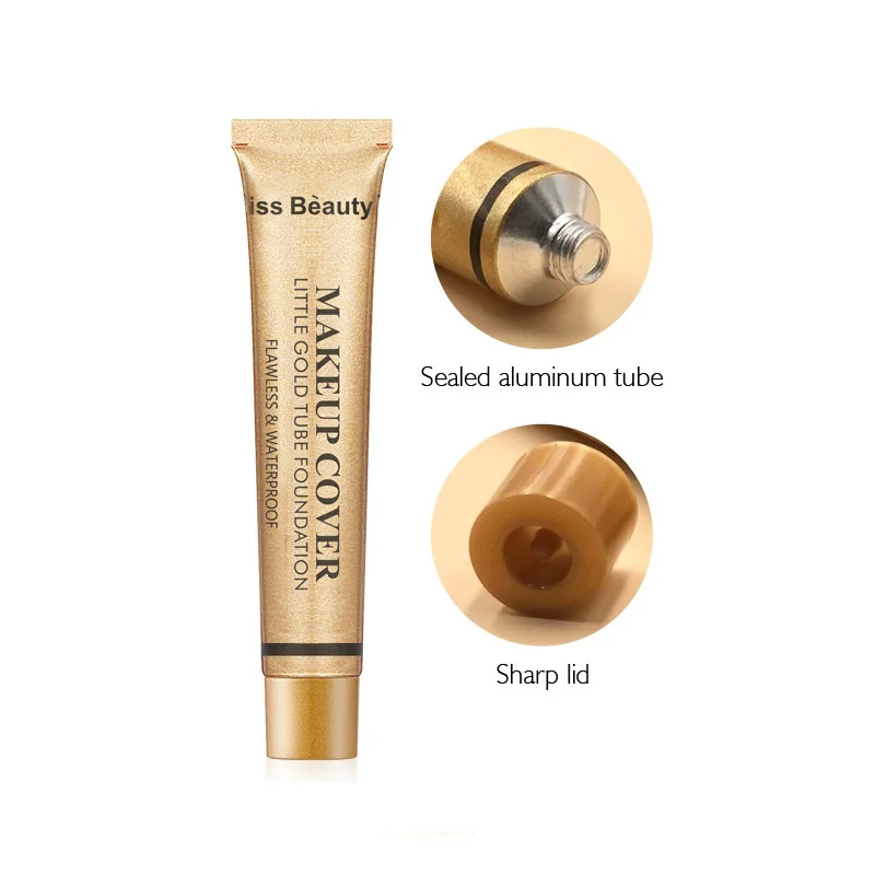30 мл маленькие золотые трубки тональный крем основа под макияж Жидкий