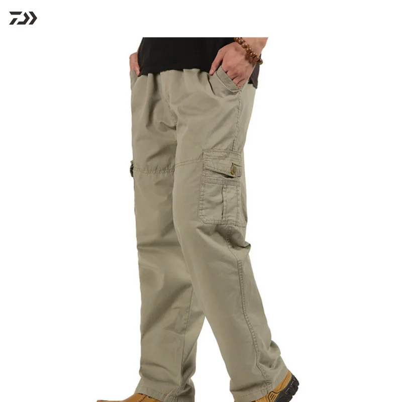 Штаны Daiwa мужские свободные дышащие рыболовные штаны повседневные тонкие
