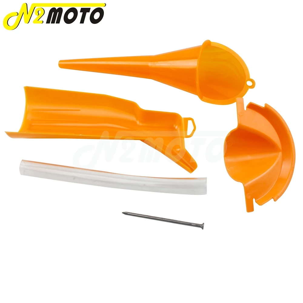 Оранжевый пластиковый чехол для автомобиля мотоцикла наполнитель масла воронка