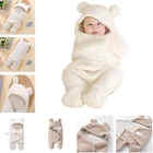 Размер 0-12 мес., комплект для новорожденных, детское одеяло пеленки для новорожденных Обёрточная бумага мягкие зимние детские постельные принадлежности для получения одеяло спальный мешок-1 шт.