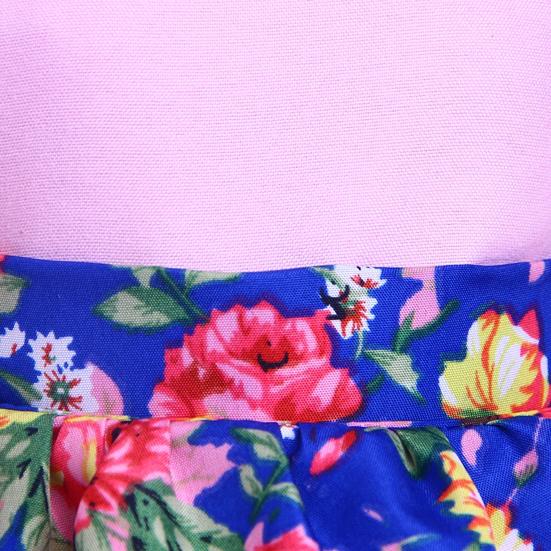 Однотонный топ + цветная юбка/брюки маленький цветочный для 18 дюймовой