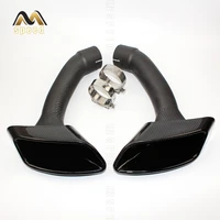 car accessories auto parts bright black carbon fiber tailpipe tailpipe muffler for bmw x6 tailpipe tailpipe sleeve