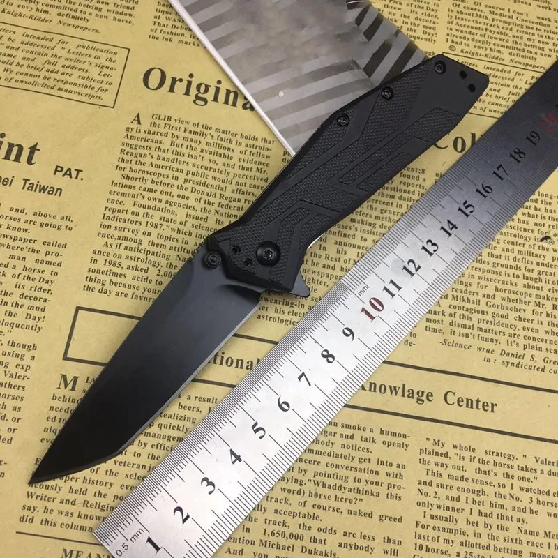 

Поо кершоу складной нож 8CR13MOV лезвие нейлон плюс волокно ручка Открытый Кемпинг Охота Рыбалка фрукты Ножи EDC инструменты 1990