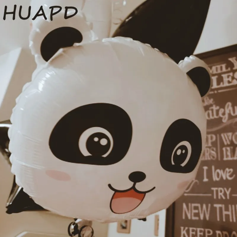10 шт. 18 дюймов Smile Panda фольгированные воздушные шары детские игрушки милая голова