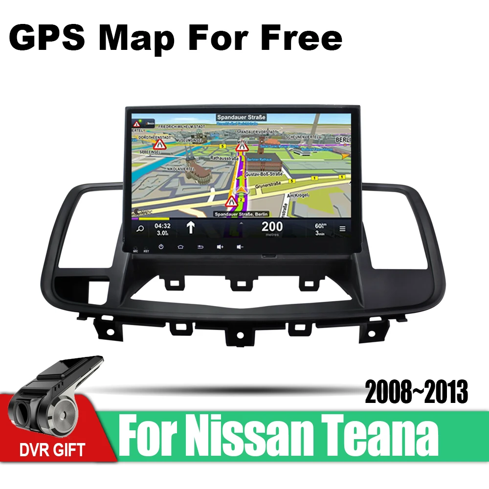 Android 2 din Мультимедиа GPS навигация для Nissan Teana 2008 2009 2010 2011 2012 2013 радио аудио wifi видео