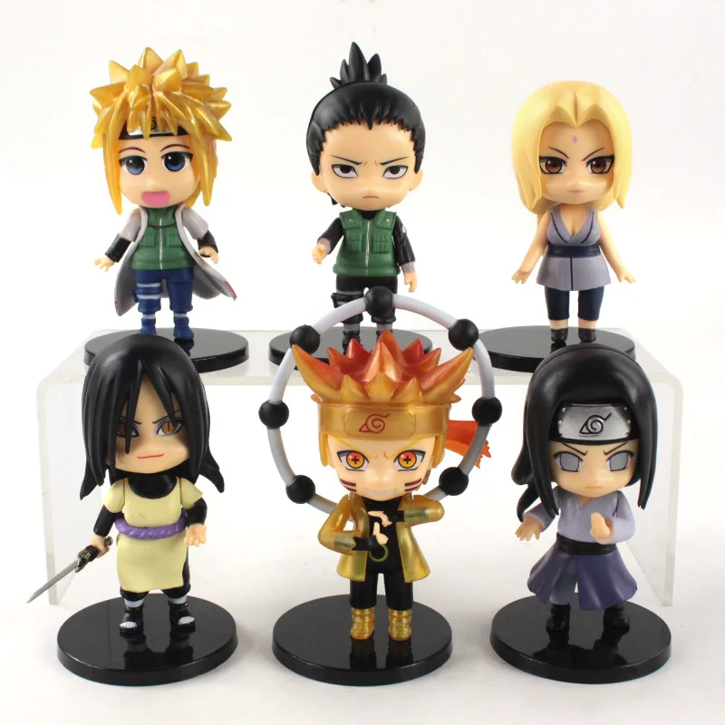 

9-12cm 6Pcs/Lot Anime PVC Model Toy Doll