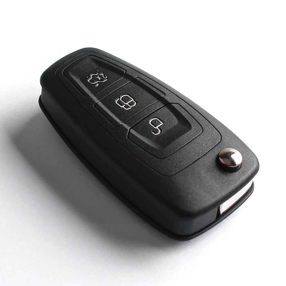 KEYYOU 20X Flip Folding Remote Key Shell Car Cover 3 Buttons For Ford Focus Mondeo Fiesta 2013 Fob Auto Case HU101 Blade | Автомобили и