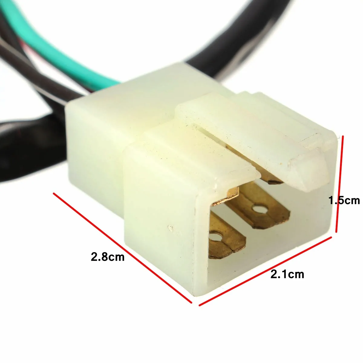 Универсальный ствол зажигания переключатель 4 провода с 2 клавишами для