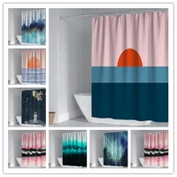ins style shower curtain set shower curtains with c ring shower curtains bathroom set waterproof decorative polyester cloth