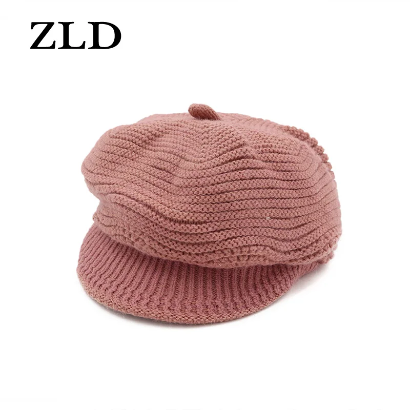 ZLD Корейская версия новой зимней утолщенной шапки из кроличьего меха женская