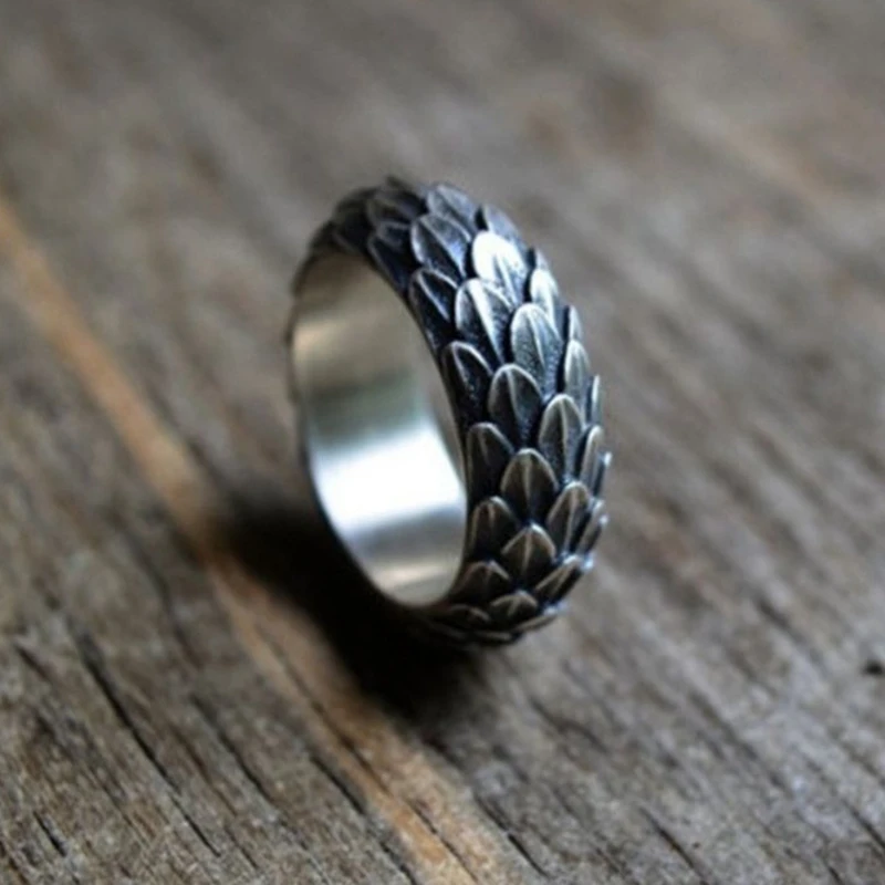 

1pcs Viking Ring Norse Viking Dragon Scales Ring Scandinavian Norse Jewelry Viking Scale Ringring Party Hip Hop Jewelry Gifts