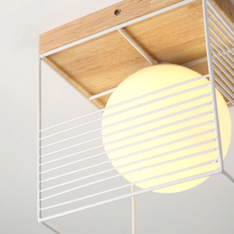 Lámparas de techo de estilo japonés, luces LED simples y modernas para balcón, pasillo, porche, decoración del hogar, escaleras