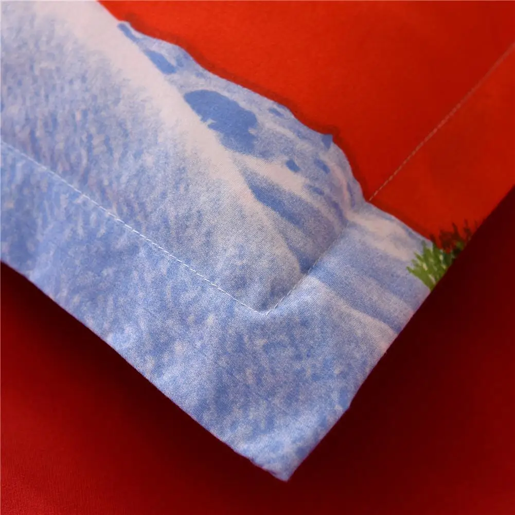 Рождественское покрывало для кровати с рисунком Санта Клауса пододеяльник