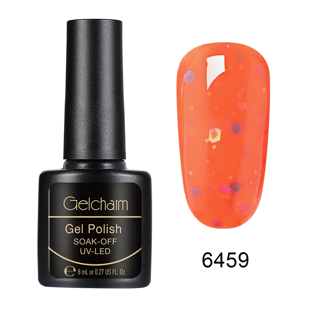 Gelcharm 8 мл сыр конфеты УФ-гель для ногтей используется с молочного цвета гель лак Полупостоянный все для маникюра дизайн ногтей гель - Цвет: 6459